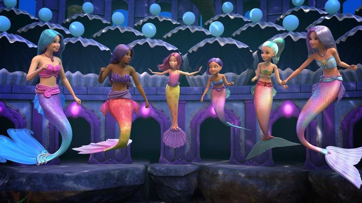 Una scena tratta dal film Barbie: Mermaid Power