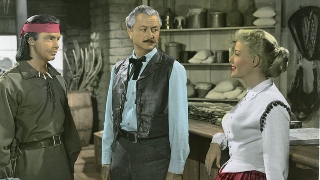 Una scena tratta dal film La carica degli apaches