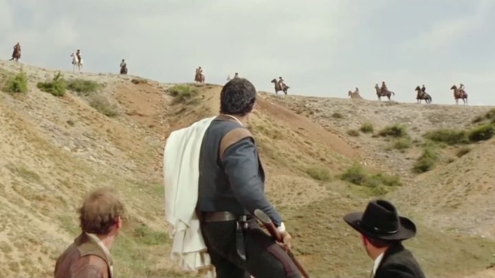 Una scena tratta dal film Ballata per un pistolero