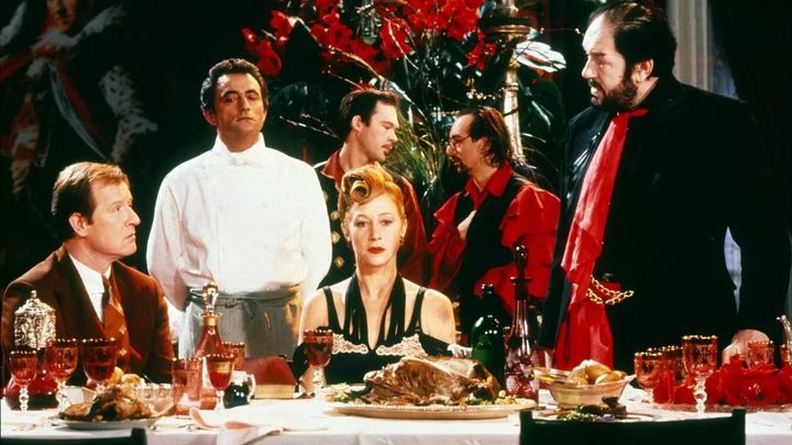 Una scena tratta dal film Il cuoco, il ladro, sua moglie e l'amante