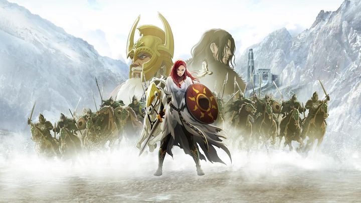 Una scena tratta dal film Il Signore degli Anelli - La guerra dei Rohirrim