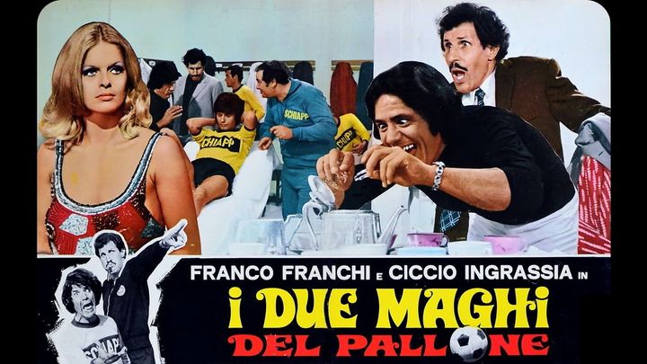 Una scena tratta dal film I due maghi del pallone