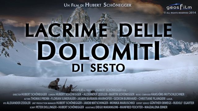 Una scena tratta dal film Lacrime delle Dolomiti di Sesto