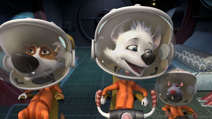 Una scena tratta dal film Space Dogs