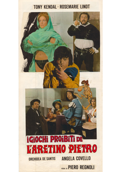 Locandina I giochi proibiti de l'Aretino Pietro