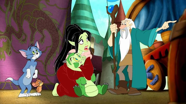 Una scena tratta dal film Tom e Jerry: Il drago perduto