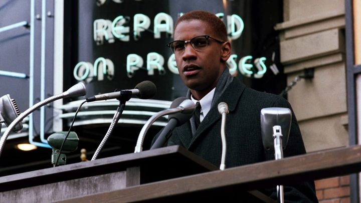 Una scena tratta dal film Malcolm X