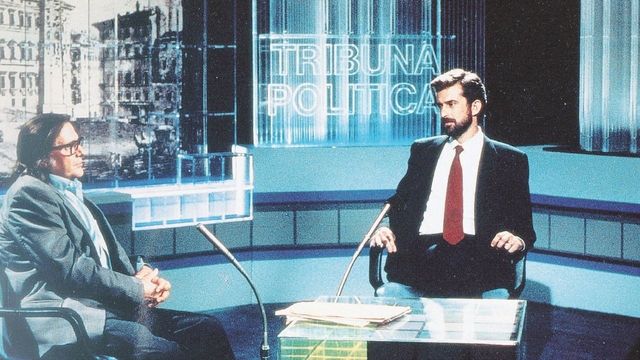 Una scena tratta dal film Il portaborse