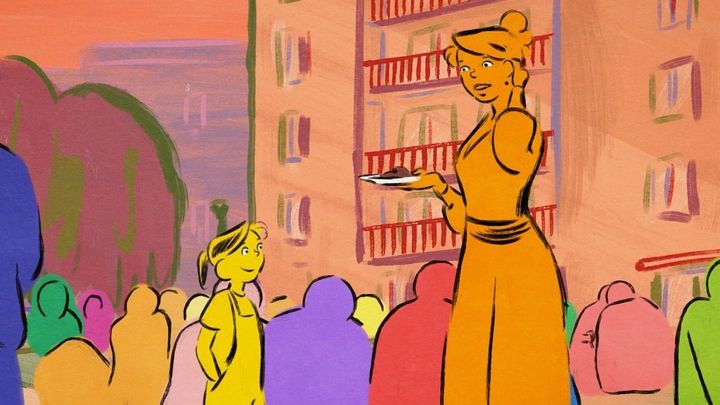 Una scena tratta dal film Linda e il pollo!