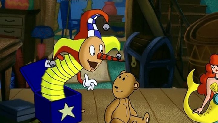 Una scena tratta dal film Pilù - L'orsacchiotto col sorriso all'ingiù