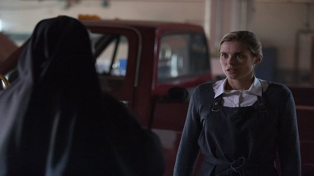 Una scena tratta dal film L'abbazia dei misteri