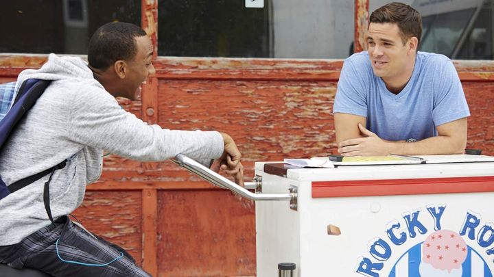 Una scena tratta dal film Un gelataio a Wall Street