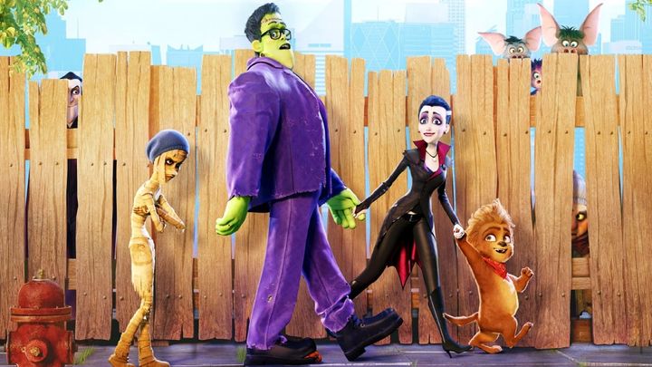 Una scena tratta dal film Monster family