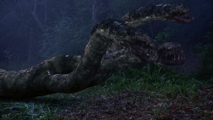 Una scena tratta dal film Hydra - L'isola del mistero