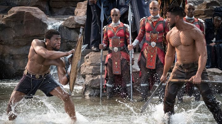 Una scena tratta dal film Black Panther