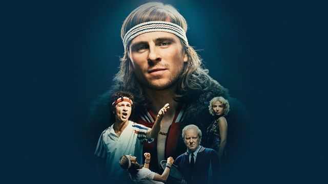 Una scena tratta dal film Borg McEnroe