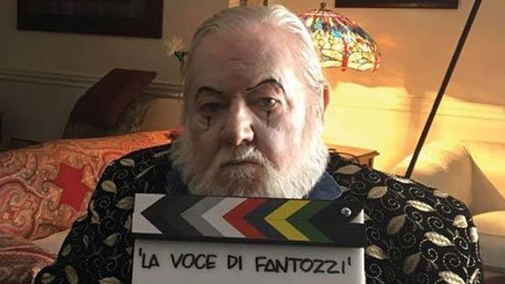 Una scena tratta dal film La voce di Fantozzi