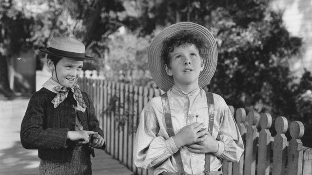 Una scena tratta dal film Le avventure di Tom Sawyer