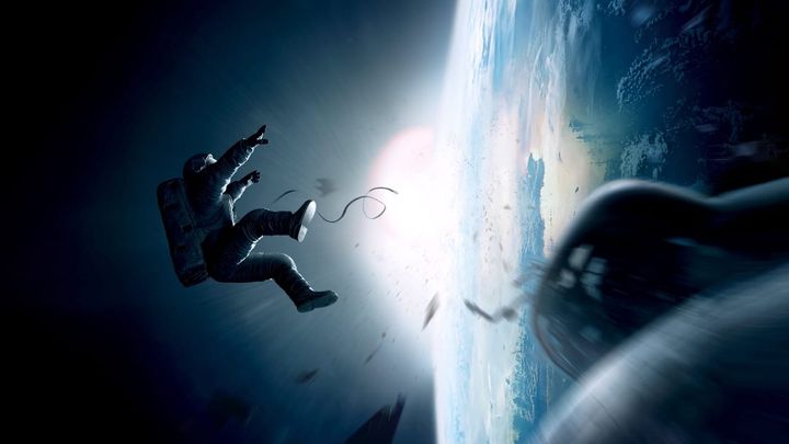 Una scena tratta dal film Gravity