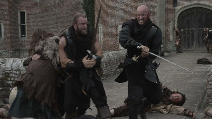 Una scena tratta dal film Knights of the Damned - Il risveglio del drago