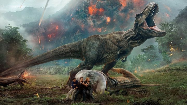 Una scena tratta dal film Jurassic World – Il regno distrutto