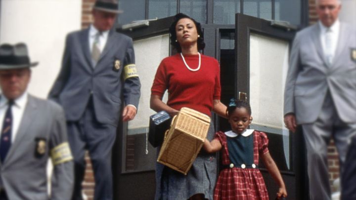 Una scena tratta dal film Ruby Bridges