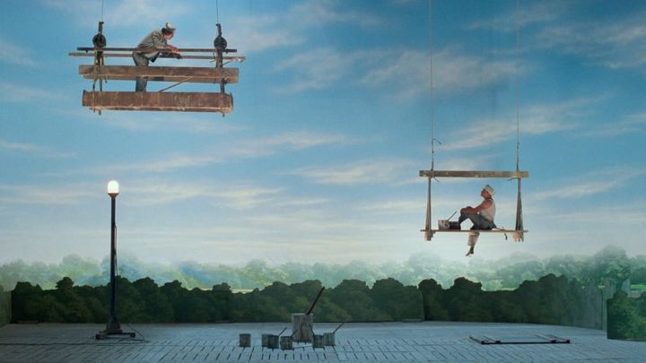 Una scena tratta dal film Intervista