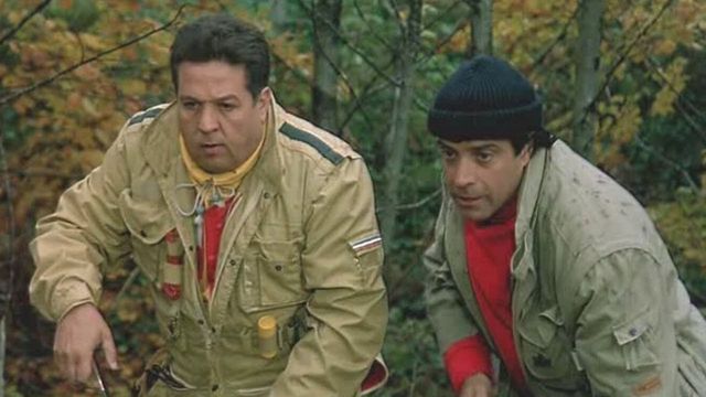 Una scena tratta dal film Noi uomini duri