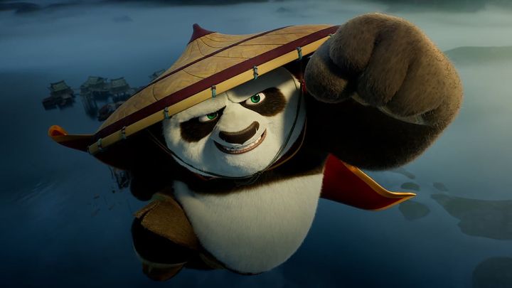 Una scena tratta dal film Kung Fu Panda 4