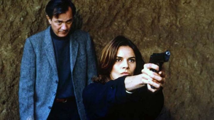 Una scena tratta dal film L'angelo con la pistola