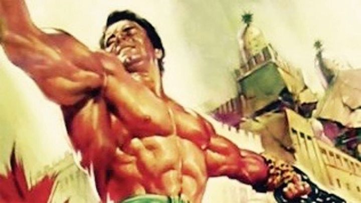 Una scena tratta dal film Maciste nella valle dei Re