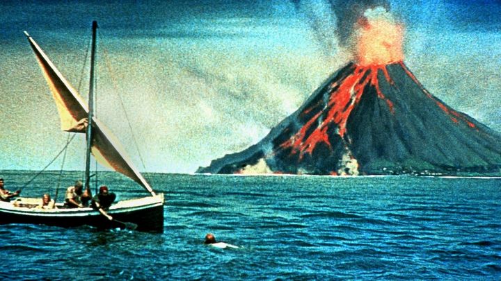 Una scena tratta dal film Viaggio al centro della Terra