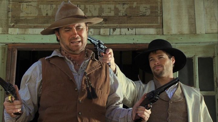 Una scena tratta dal film La banda dei fratelli James