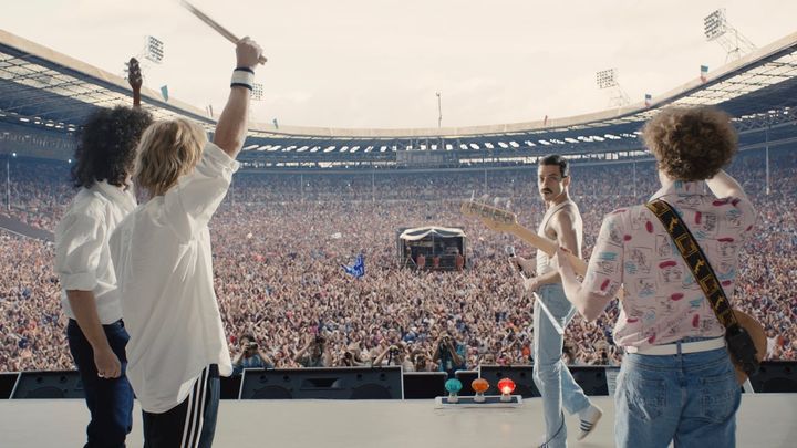 Una scena tratta dal film Bohemian Rhapsody