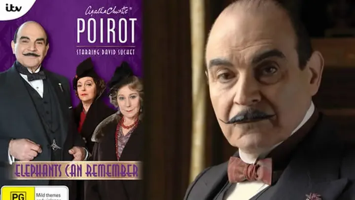 Una scena tratta dal film Poirot: Gli elefanti hanno buona memoria