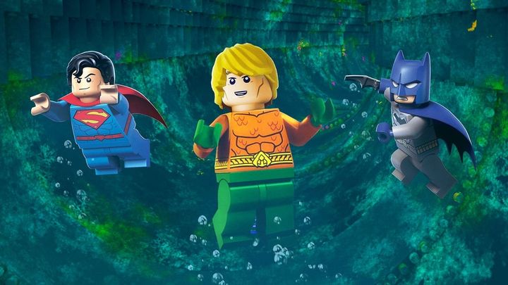 Una scena tratta dal film LEGO DC Super Heroes: Aquaman e la Justice League