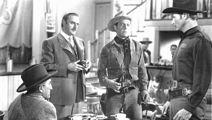 Una scena tratta dal film Duello a Bitter Ridge