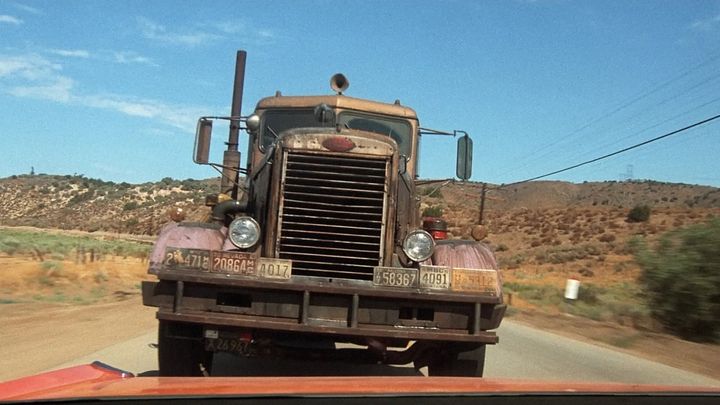 Una scena tratta dal film Duel