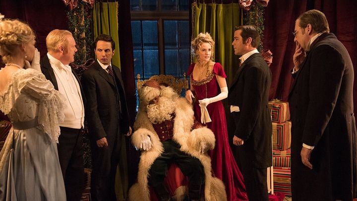 Una scena tratta dal film A Merry Murdoch Christmas