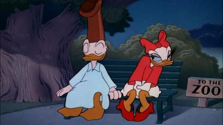 Una scena tratta dal film Paperino sonnambulo