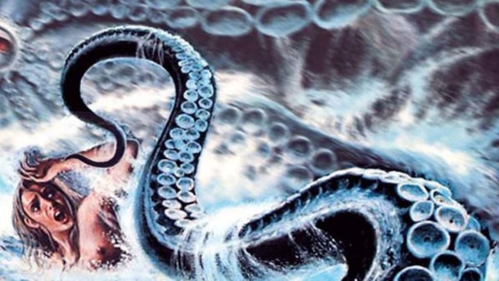 Una scena tratta dal film Tentacoli