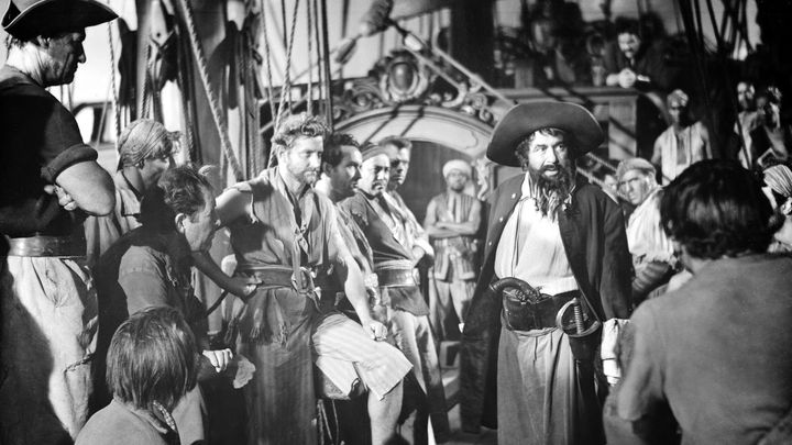Una scena tratta dal film Il pirata Barbanera