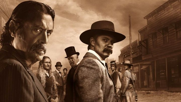 Una scena tratta dal film Deadwood - Il film