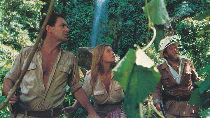 Una scena tratta dal film I cacciatori del cobra d'oro