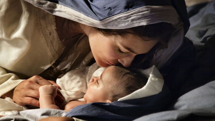 Una scena tratta dal film Maria di Nazareth
