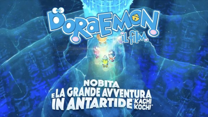 Una scena tratta dal film Doraemon: Il film - Nobita e la grande avventura in Antartide
