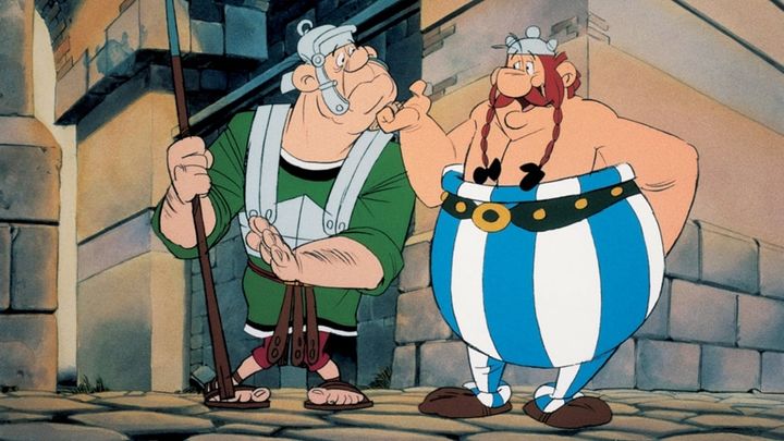 Una scena tratta dal film Asterix contro Cesare