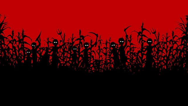 Una scena tratta dal film Grano rosso sangue