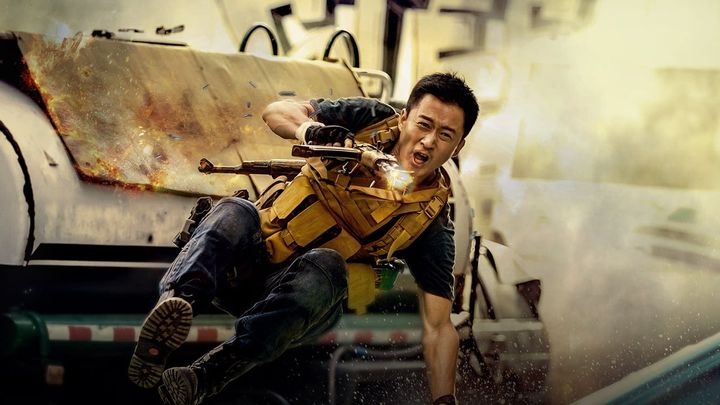 Una scena tratta dal film Wolf Warrior 2