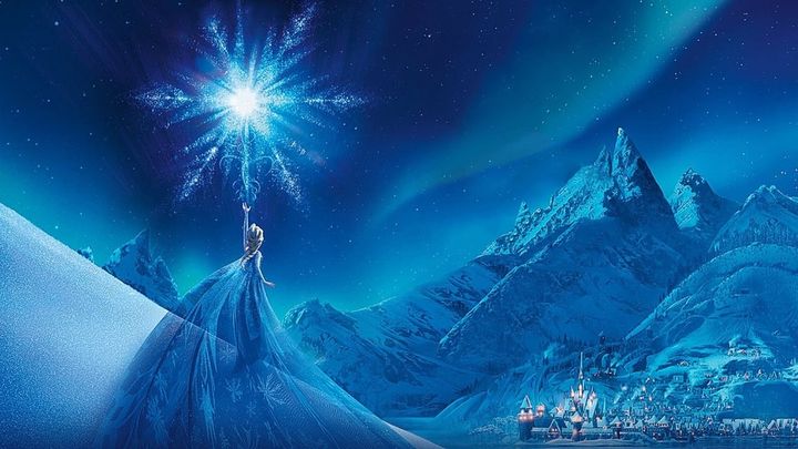 Una scena tratta dal film Frozen - Il regno di ghiaccio